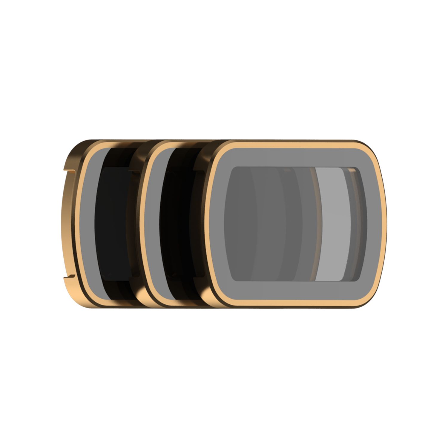 PolarPro Shutter Collection Filter Set for DJI Osmo Pocket 3 - ND8/ND32/ND128 - Black/Gold
