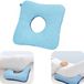 Unyqoos Tapis de soins - Doux - Double face - Bleu - 36x36cm