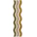 Flair Rugs laagpolig wollen rechthoekige vloerkleed met print 300x80 cm - groen