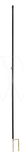 Gallagher Kunststof paal 19mm 2,00m zwart (10) - 063482