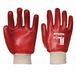 Portwest A400 PVC Tricot Manchet Handschoen Volledig Gecoat PVC | Rood, XL