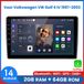 Awesafe Autoradio 2+64GB met Carplay en Android Auto - Geschikt Voor Volkswagen VW Golf 4 IV 1997 t/m 2003 - Android 14 - Radio met navigatie - 9 inch HD touchscreen