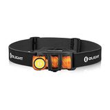 OLIGHT Perun 2 Mini koud witte LED hoofdlamp 1100lm 150m lichtbereik oplaadbare zaklamp 5 lichtstanden hoofdlamp met rood licht 54g Oranje