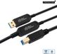Microconnect MC-USB3.0AB10OP USB-kabel USB 3.2 Gen 2 (3.1 Gen 2) 10 m USB A USB B Zwart