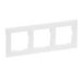 LEGRAND SEANO 3-voudig frame, thermoplast, halogeenvrij, afmetingen: 87 x 229 mm, kleur: ultrawit, 765173