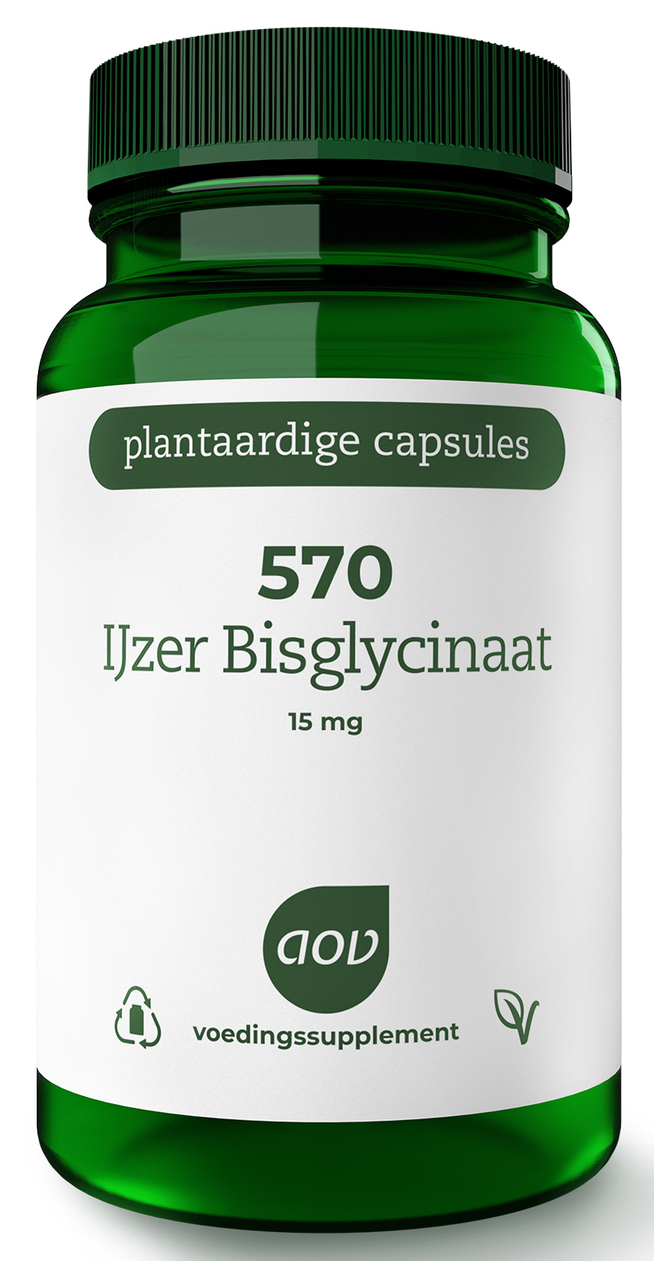 AOV 570 IJzer Bisglycinaat 15mg Vegacaps