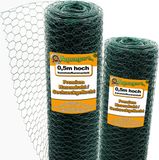 Aquagart 60m zeshoekig gaas kippengaas konijnengaas hazennet groen hazengaas 50cm