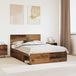 Maison Exclusive - Lit cadre avec tête de lit en bois ancien 150 x 200 cm Matériau dérivé du bois