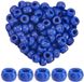Navastore 800 pièces perles poneys 9 mm - Perles tonneau bleues - Petit plastique avec grand trou