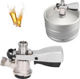 Accoupleur de fût G5/8 Type D - Acier inoxydable - Distributeur de bière - Soupape de sécurité - Pression de bière Kegerator - Système de brassage maison - Distributeur de bière