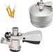 Accoupleur de fût G5/8 Type D - Acier inoxydable - Distributeur de bière - Soupape de sécurité - Pression de bière Kegerator - Système de brassage maison - Distributeur de bière