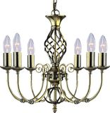 Searchlight ZANZIBAR Kroonluchter 6 Lichts Brons
