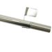 GARDINIA Gordijnroede met klemsteunen, draaibaar, montage zonder schroeven en boren, Press&Go Filigrano, cilinder, diameter: 8/10 mm, lengte: 30-50 cm, metaal, rvs-look