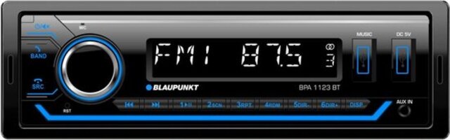 Blaupunkt BPA 1123 BT Autoradio - 1DIN - Bluetooth - USB - AUX - 4x50W