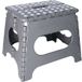 5Five Tabouret de cuisine/Marchepied - Pliable - Gris - Plastique - 27 x 26 x 33 cm