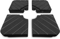 VONROC Parasoltegels - Zwart - Vierkant - Kunststof - Vulbaar - Set van 4