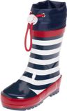 Playshoes Regenlaarzen Kinderen Maritiem - Donkerblauw/Wit - Maat 30/31