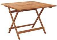 vidaXL Tuintafel inklapbaar 90x90x75 cm massief acaciahout