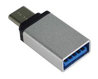 PremiumCord USB 3.1 stekker C / stekker adapter USB 3.0 A / bus zilver OTG