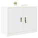 vidaXL Opbergkast Wit 90 x 40 x 70 cm Staal