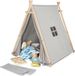 Pinolino Noah Tipi Tent Grijs Katoen/Polyester 3-8 jaar