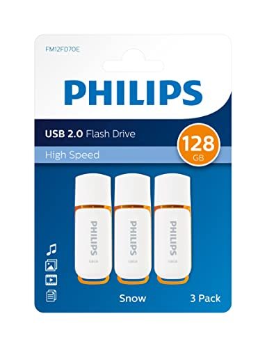 Philips Stick Drive 128 GB USB 2.0 FM12FD70E Pendrive Stick 128 GB USB 2.0 met dop en sleutelhanger