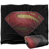 SUPERMAN, MAN OF STEEL LOGO Silky Touch Super zachte plaid 152 x 127 cm