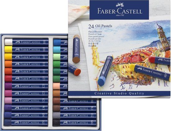 Faber-Castell Creative Studio Oliepastelkrijt - 24 stuks