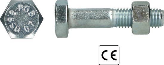 pgb-Europe PGB-FASTENERS SB-bout CE 8.8 EN15048-1 M24x70 Zn | 10 st