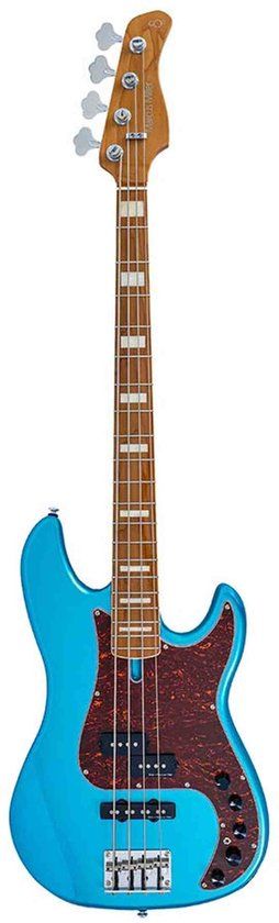 Sire P7N A4/TP Marcus Miller 4-snarige Actieve PJ Basgitaar Tide Pool met Elzen Body en Heritage-3 Preamp