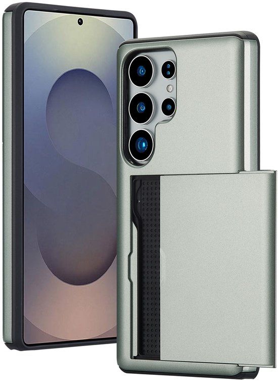 imoshion Hoesje met Pasjeshouder - Geschikt voor Samsung Galaxy S25 Ultra - Groen