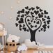 LUMALÉA Arbre Coeurs Sticker Mural - Noir - 277x310 Cm
