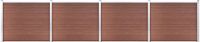 vidaXL Schuttingpanelenset 699x146 cm HKC Bruin