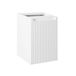 Nova meuble de salle de bain sous lavabo, 40 cm de large, avec panier à linge, blanc, mat