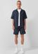 QS s.Oliver QS Bermuda gestreepte casual short donkerblauw