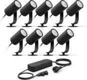 Philips Hue Lily Basisset van 9 Tuinspots (Antraciet)