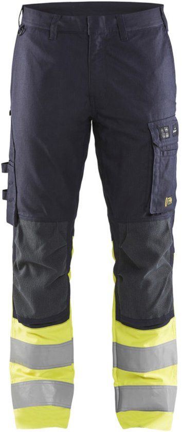 Blåkläder Multinorm werkbroek Inherent met stretch 1787-1512 - Marine/High Vis Geel - C48