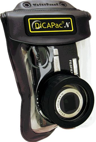 DiCAPac Wpone - Cameratas - Universeel - Waterbestendig - Zwart, Transparant