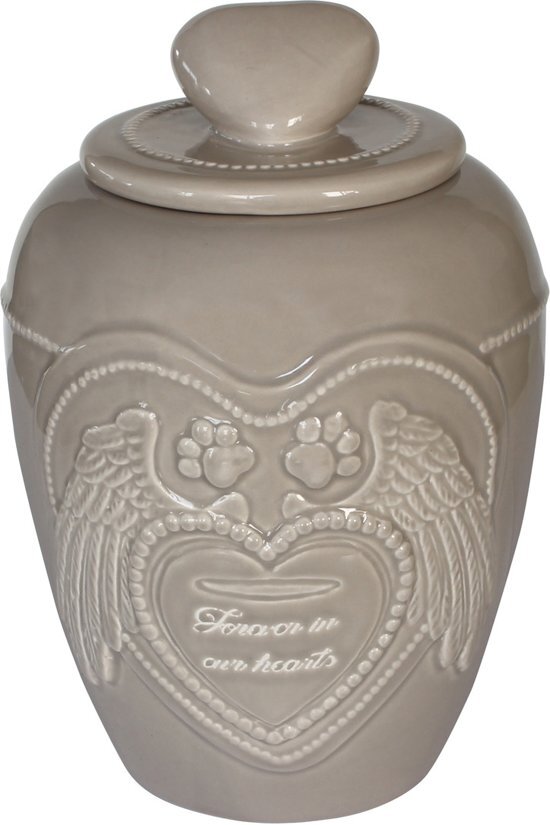 HAPPY HOUSE Memory Collection Urn 13.5x13.5x18.5 cm 1.6 l Beige Small