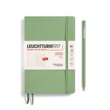 Leuchtturm1917 Weekly Planner & Notebook B6+ Paperback 2025 Sage