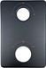 Wiesbaden Caral set de finition 2 boutons - Noir mat