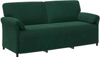vidaXL 3-Zits Bank Donkergroen Fluweel 198 x 83 x 95 cm
