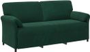 vidaXL 3-Zits Bank Donkergroen Fluweel 198 x 83 x 95 cm