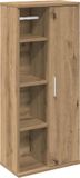 vidaXL Badkamerkast met rolhouder 39x22x90 cm artisanaal eikenkleur