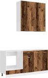 vidaXL Keukenblok LYON 5-delig Oud Hout