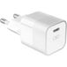 Force Power Adaptateur secteur - GaN, garantie à vie - 30 Watt - Power Delivery 3.0 + PPS, Apple 2.4A, QC 4.0+ (USB-C) - blanc