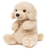 Uni-Toys Labrador, zittend - 17 cm (hoogte) - pluche hond - pluche dier, knuffeldier
