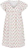 Protest Prtpollie – A-lijn jurk Dames – Korte mouwen – Zomerjurk – V-hals – Gebloemd – Canvas Offwhite