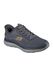SKECHERS Sneakers laag 'SUMMITS - LEYTER' basaltgrijs / oranje
