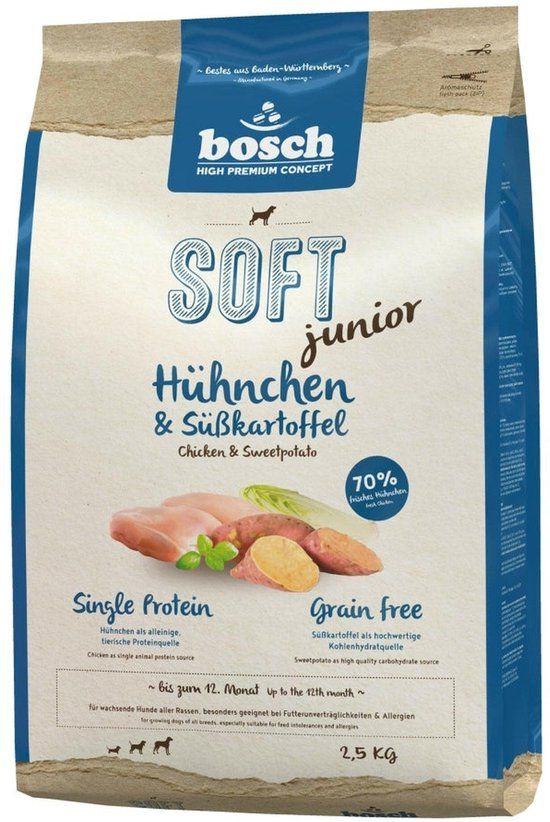 Bosch Zacht Junior Kip & Zoete Aardappel - 2,5kg